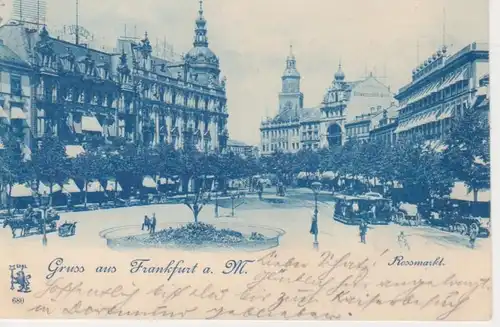 Gruss aus Frankfurt Rossmarkt gl1899 12.275