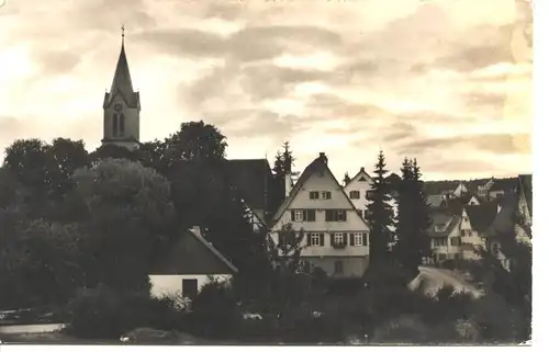 Gechingen/Calw, ev. Kirche Pfarrhaus ngl 9.779