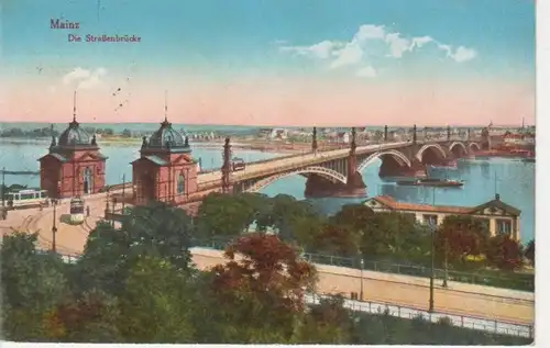 Mainz Die Straßenbrücke feldpgl1917 11.440