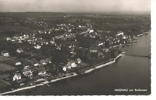 Hagnau Uferansicht Blick vom Flugzeug gl1963 9.877