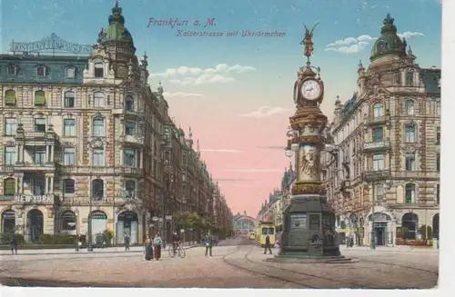 Frankfurt/Main Kaiserstraße Uhrturm feldpgl1916 11.805