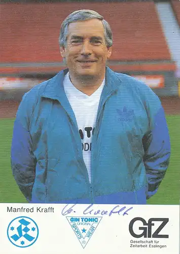 Fußball: Stuttgarter Kickers Manfred Krafft 112.687