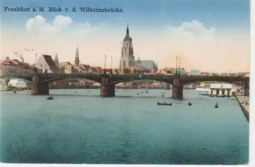 Frankfurt/Main Blick v.d. Wilhelmsbrücke gl1932 11.891