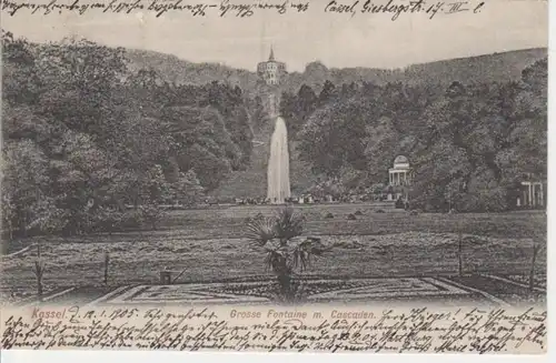 Kassel Grosse Fontaine m. Cascaden gl1905 11.904