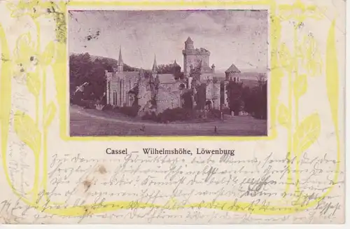 Kassel Wilhelmshöhe Löwenburg Cassel gl1901 12.388