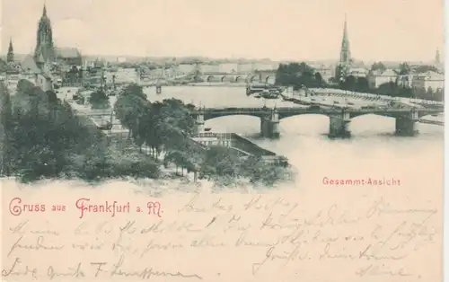 Gruß aus Frankfurt a. M. Gesamtansicht gl1899 11.924