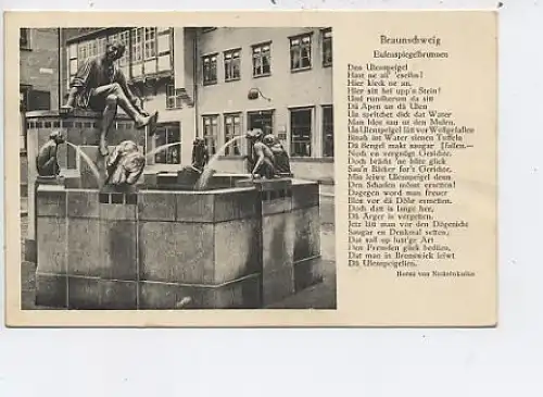 Braunschweig Eulenspiegelbrunnen Gedicht ngl 44.102