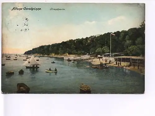 Altona-Oevelgönne Strand-Partie gl1909 17.494