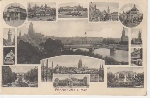 Frankfurt a. Main Mehrbildkarte gl1913 11.802