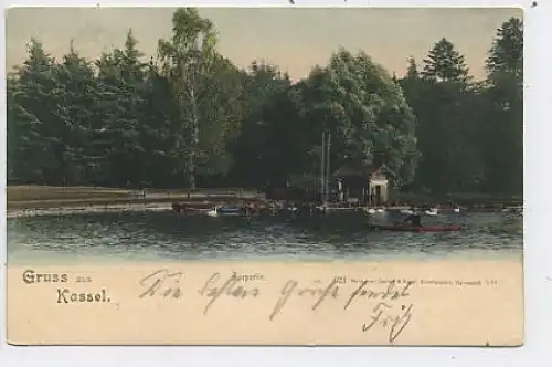 Kassel Grußkarte mit Auepartie gl1901 40.954