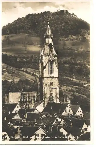 Reutlingen Blick Marienkirche/Achalm gl1943 9.905