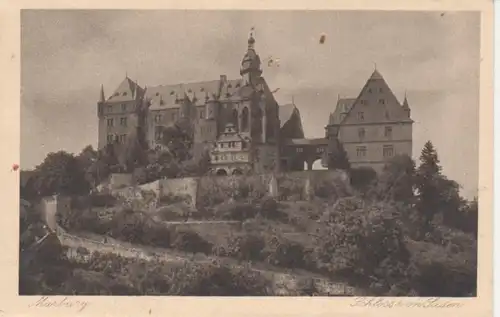 Marburg Schloss von Süden ngl 12.584