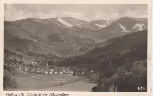 Freiberg Günterstal mit Schauinsland gl1950 12.914