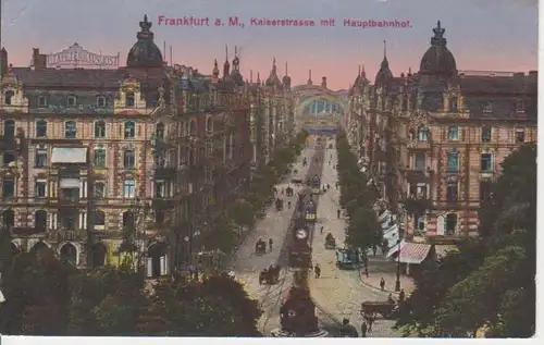 Frankfurt M. Kaiserstrasse Hauptbahnhof gl1913 12.450