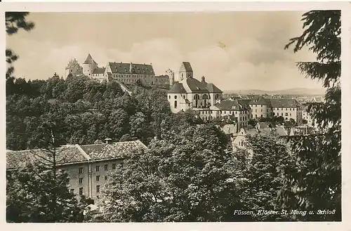 Füssen Kloster St. Mang und Schloss gl1942 123.311