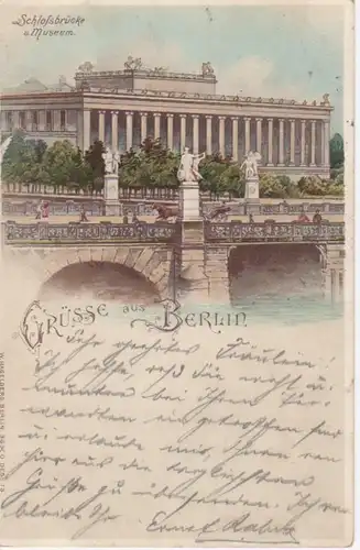 Grüsse aus Berlin Schlossbrücke Museum gl1898 10.059