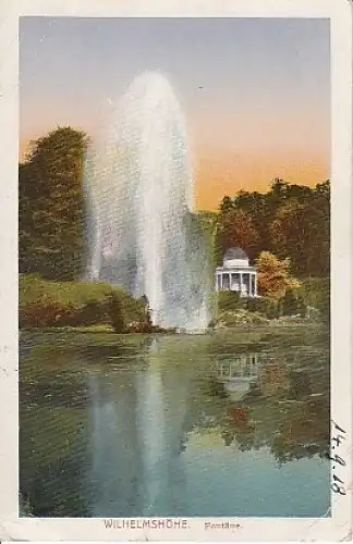 Cassel Wilhelmshöhe Fontaine feldpgl1918 B0.226