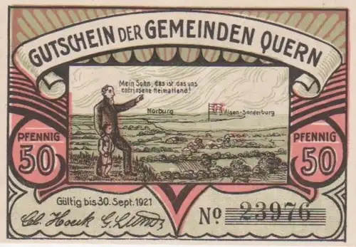 Quern Gutschein über 50 Pfennig ngl 10.072