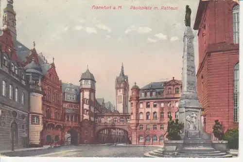 Frankfurt am Main Paulsplatz mit Rathaus gl1911 12.622