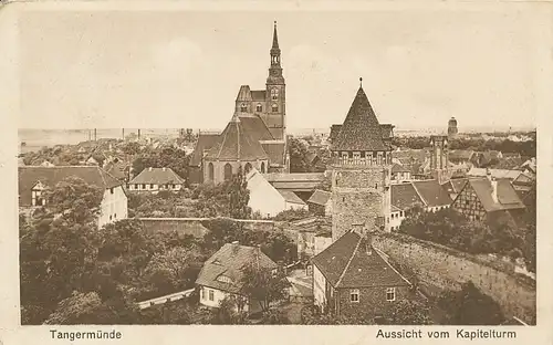 Tangermünde Aussicht vom Kapitelturm gl1933 125.088