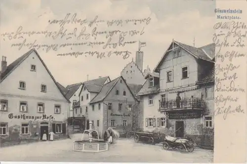 Gößweinstein - Marktplatz, Gasthaus glca1920 10.788