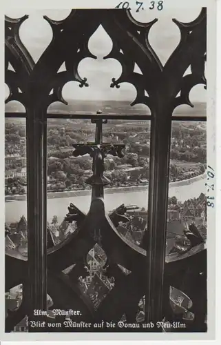 Ulm, Münster - Blick vom Münster auf Donau ngl 12.966