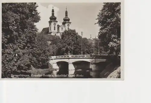Donaueschingen - Leopoldsbrücke Kirche gl1934 13.022
