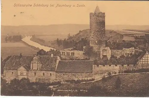 Schloßruine Schöneburg b.Naumburg S. feldpgl1916 B9642