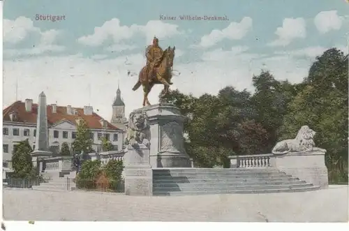 Stuttgart Kaiser-Wilhelm-Denkmal gl1913 26.824