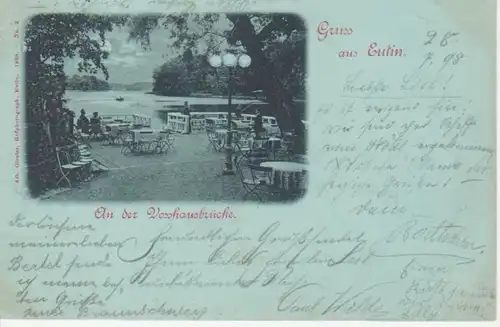 Eutin Mond über der Vosshausbrücke gl1898 65.430