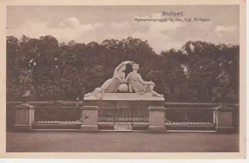 Stuttgart Nymphengruppe in kgl. Anlagen ngl 12.916