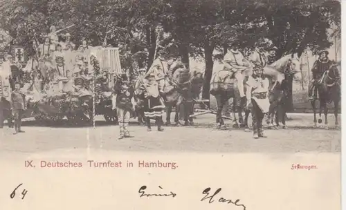 IX. Dt. Turnfest in Hamburg,Festwagen gl1898 70.171