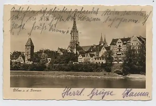 Ulm a.D. von der Donau her gl1933 30.135