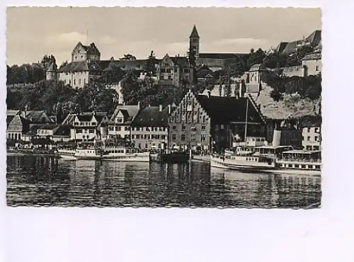 Meersburg Bodensee vom See her gl1962 14.449