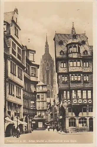 Frankfurt/M Alter Markt mit Dom gl1928 B0.052
