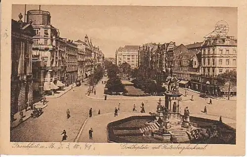 Frankfurt/M Goethplatz mit Gutenberg gl1941 B0.055