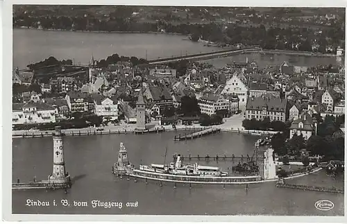 Lindau Bodensee vom Flugzeug aus gl1937 C2250
