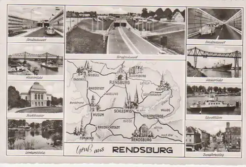 Rendburg Karte u.9 Ansichten gl1965 65.751