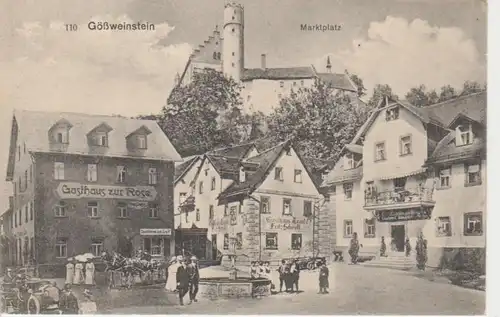 Gößweinstein-Marktplatz,Gasthaus zur Rose ngl 10.757