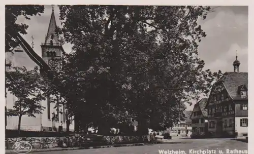 Welzheim - Kirchplatz u. Rathaus ngl 10.801
