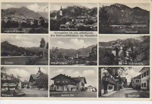 Lenggries im Alpenland- Teilansichten gl1937 10.624