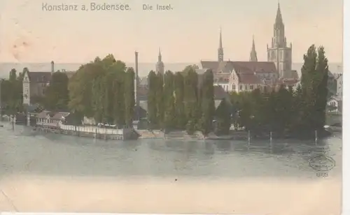 Konstanz am Bodensee, Die Insel gl1905 10.902