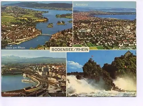 Bodensee und Rhein in 4 Ansichten gl1965? 14.489