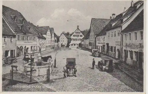 Gräfenberg - Straße, Brunnen, Auto ngl 10.752