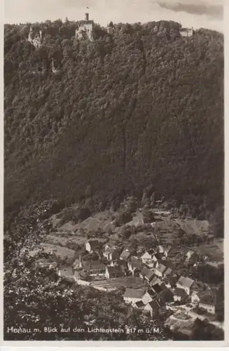 Honau mit Blick auf den Lichtenstein gl1944 11.063