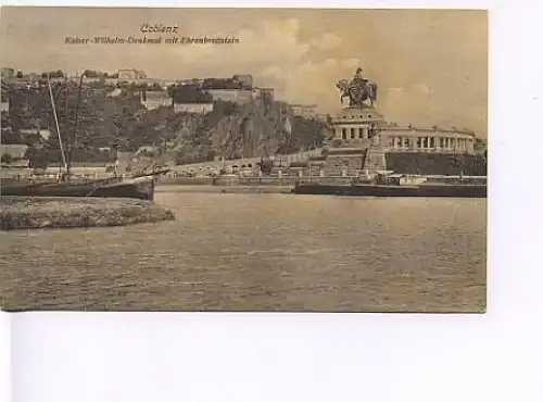 Koblenz Kais.-Wilh.-Denkm.Ehrenbreitstein gl1913 19.637