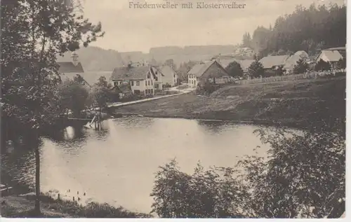 Friedenweiler mit Klosterweiher gl1908 11.024