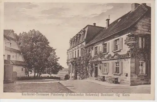 Pinzberg, Kurhotel Terasse Besitzer Kern gl1936 10.795