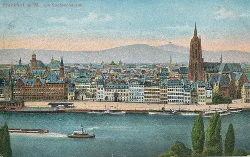 Frankfurt a.M. Blick von Sachsenhausen gl1911 132.115