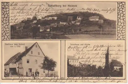 Heideck Schloßberg Gasthaus z. Schloss gl1930 10.637